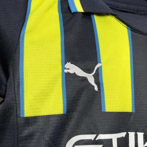 24-25 Manchester City Away Kids Kit Jersey+Shorts - Image 6