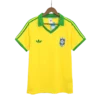 Brazil Nation Home Soccer Retro Yellow Jersey 1977