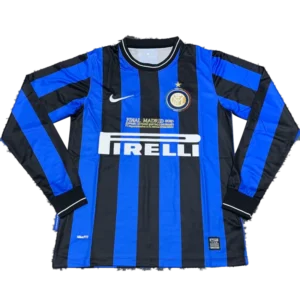 2009/10 Inter Milan UCL Final Retro Home Long Sleeve Jersey