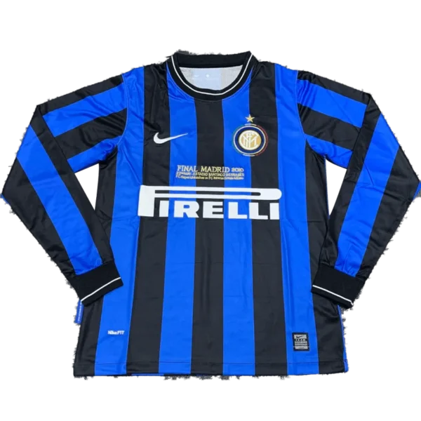 2009/10 Inter Milan UCL Final Retro Home Long Sleeve Jersey