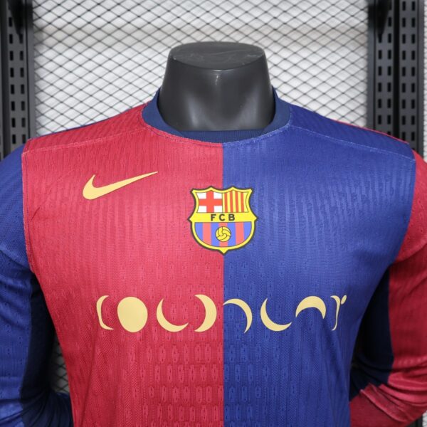 2024/25 Barcelona Home Jersey Long Sleeve Player Version - Image 3