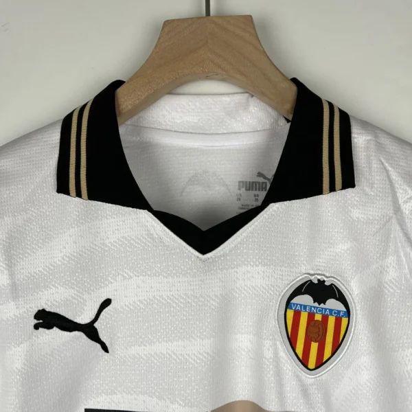 2023/24 Kids Valencia Home Kit Jersey+Shorts - Image 3
