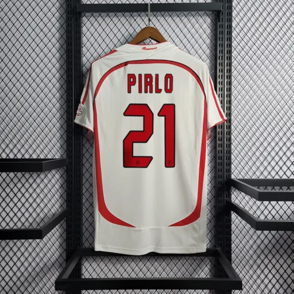 2006-07 AC Milan Ronaldo #99 Kakà #22 Maldini #3 Pirlo #21 UCL Final Retro Jersey Away Replica - Image 10