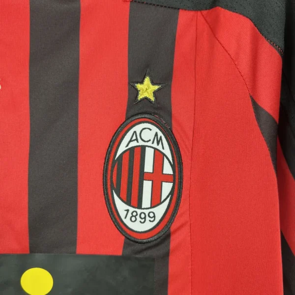 2007/08 AC Milan Retro Jersey Home - Image 4