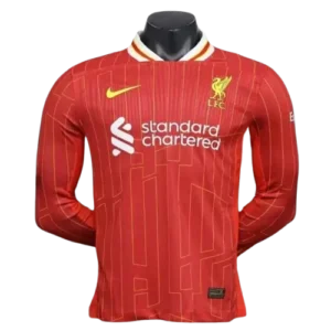 24-25 Player Version Long Sleeve Liverpool Home Football Shirt