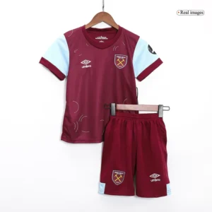 2023/24 Kids West Ham United Home Kit Shirt+Shorts