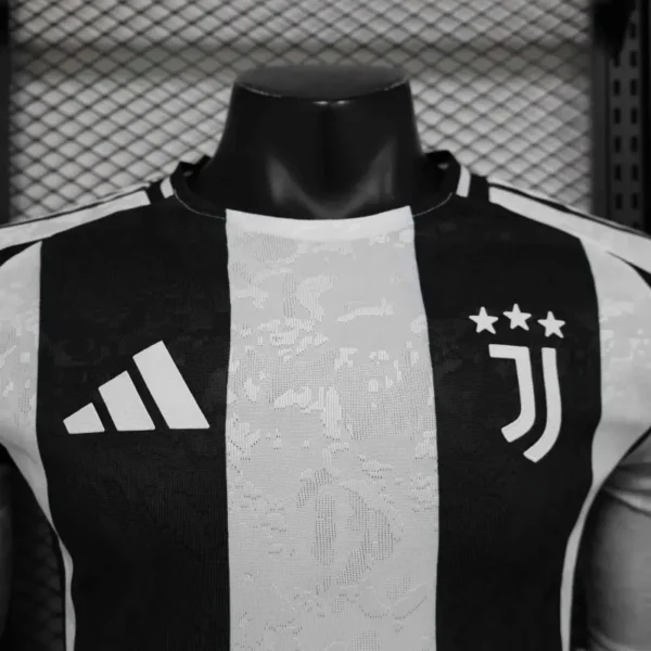 24-25 Juventus Home Soccer Jersey Player Version Long Sleeve - Image 5
