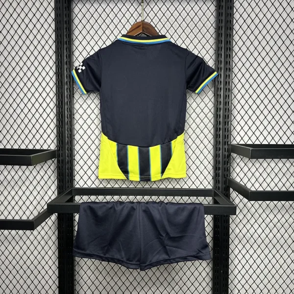 24-25 Manchester City Away Kids Kit Jersey+Shorts - Image 4