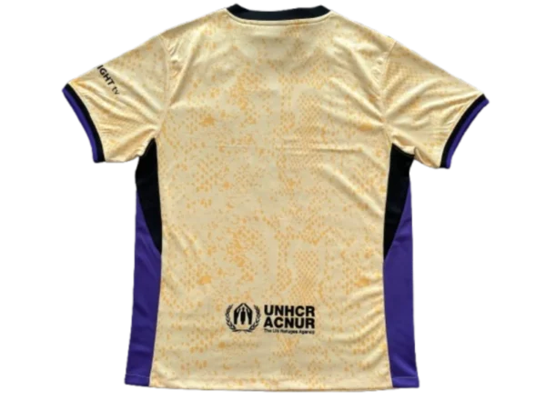 Barcelona 25-26 Away Yellow Soccer Jersey - Image 2