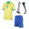 Brazil Home Custom Full Soccer Kits 2024