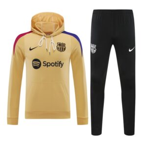 2024-25 Barcelona Zipper Sweatshirt Kit(Top+Pants) White