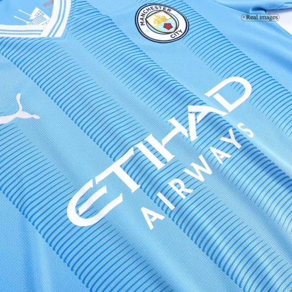 2023/24 Manchester City Home Long Sleeve Jersey - Image 4