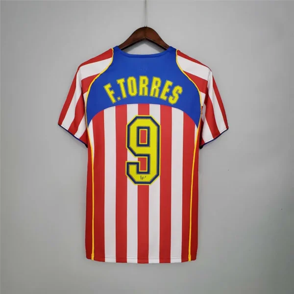 2004/05 Atletico Madrid Retro Jersey Home - Image 3