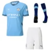 24-25 Manchester City Home Whole Kit Jersey+Shorts+Socks