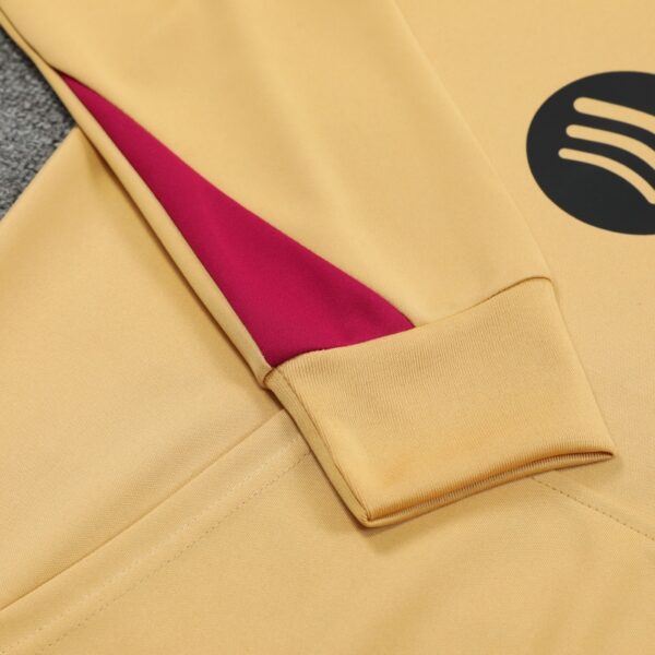 2024-25 Barcelona Zipper Sweatshirt Kit(Top+Pants) White - Image 5