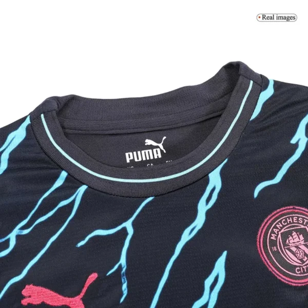 Kids Manchester City Third Away Kit Jersey+Shorts 2023/24 - Image 7