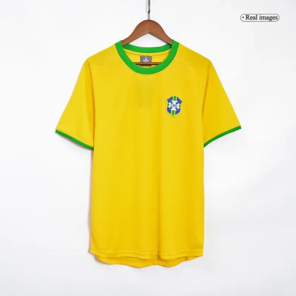 Brazil World Cup 1970 Retro Jersey Home - Image 4