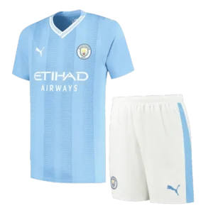 Manchester City Home Jersey Kit(Shirt+Shorts) 2023/24