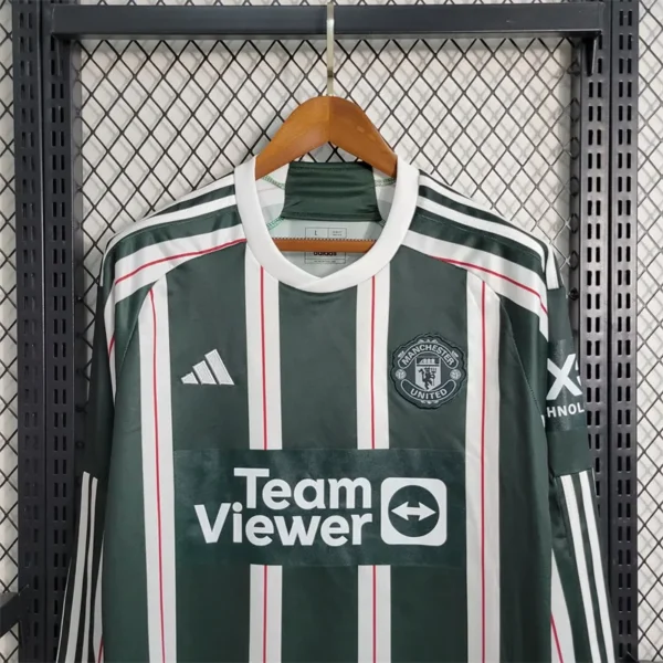 2023/24 Manchester United Away Long Sleeve Jersey - Image 3