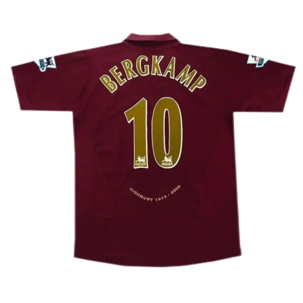05-06 Arsenal Henry #14 Bergkamp #10 Pires #7 FABREGAS #15 Retro Jersey Home - Image 6