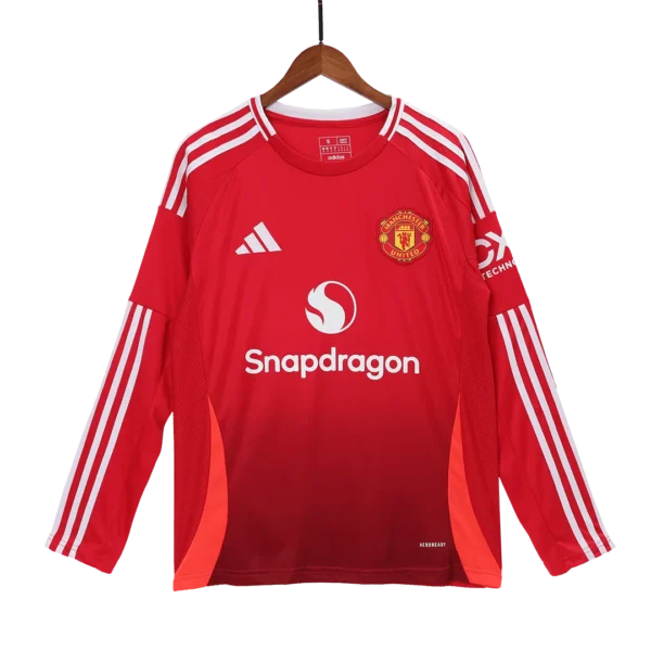 2024/25 Manchester United Home Long Sleeve Jersey - Image 3