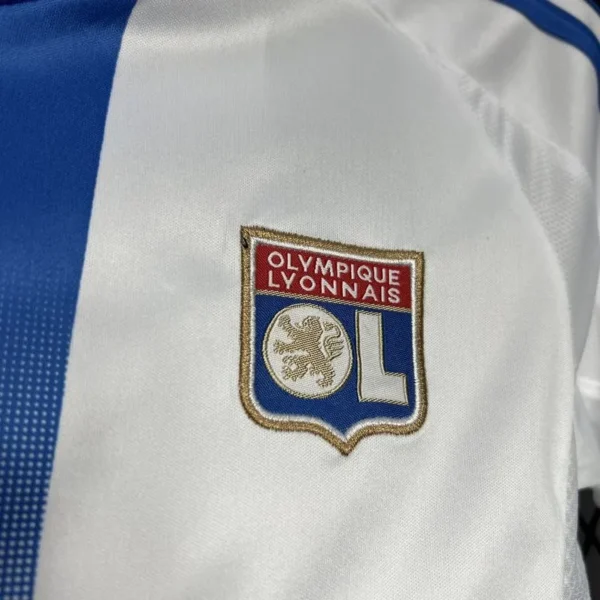 24-25 Olympique Lyonnais Home Kids Kit Jersey+Shorts - Image 3