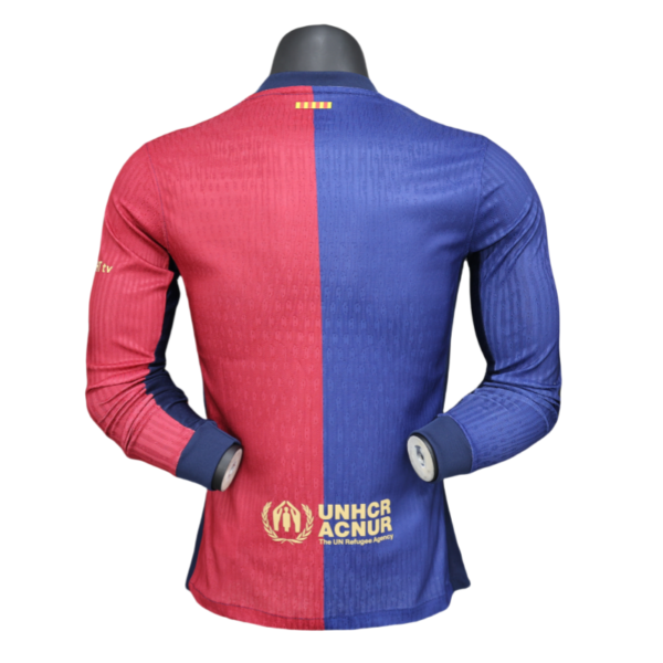 2024/25 Barcelona Home Jersey Long Sleeve Player Version - Image 2