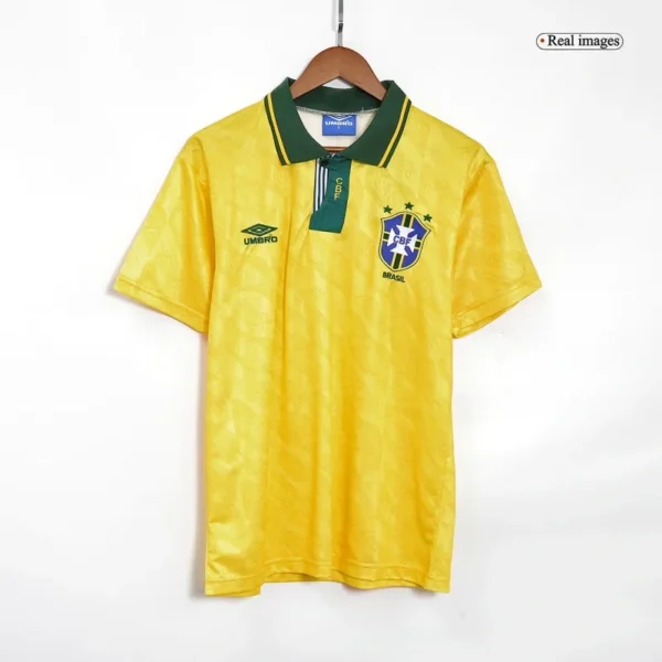 Brazil 1991/93 Retro Jersey Home - Image 3