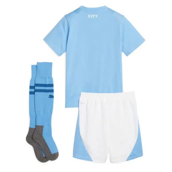 Kids Manchester City Home Kit(Jersey+Short+Socks) 2023/24 - Image 2