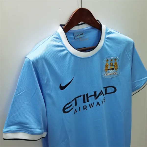 Manchester City Retro Home Jersey 2013/14 - Image 7