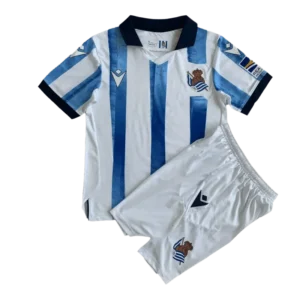 Kids Real Sociedad 2023/24 Home Kit Jersey+Shorts