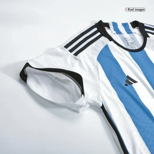 2022 Argentina World Cup Champion Edition 3 stars Home Jersey Player Version - Image 4