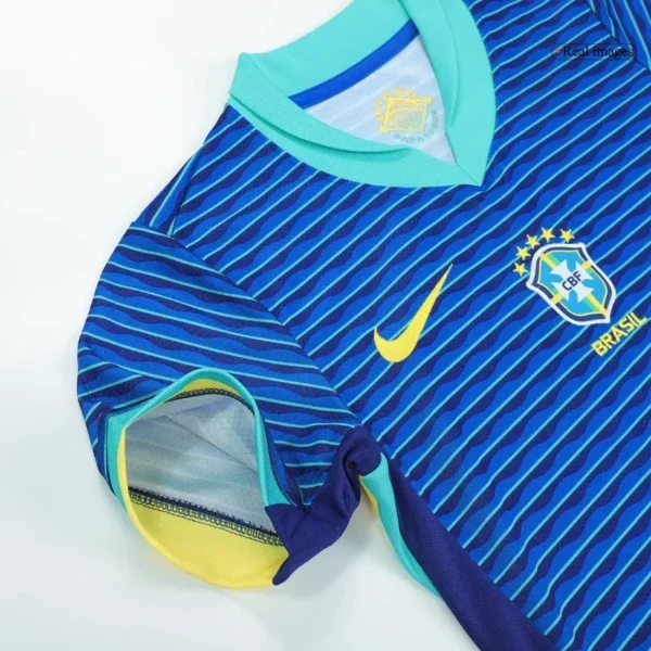 Kids Brazil Custom Away Soccer Kits 2024 - Image 7