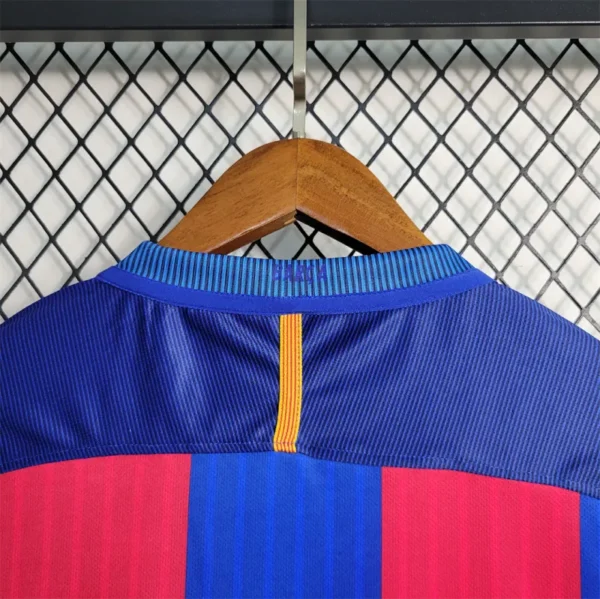 2016-17 Barcelona Home Retro Jersey - Image 7