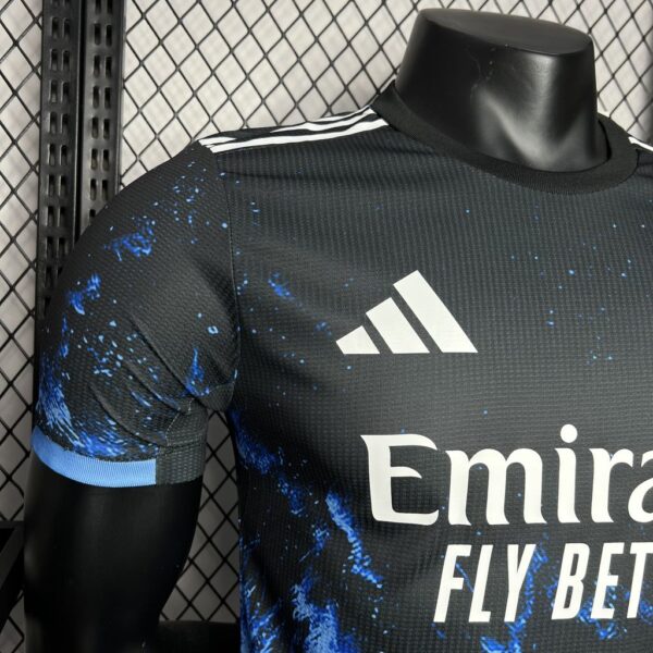 24-25 Real Madrid Ocean Blue Player Version Soccer Jersey - Image 4