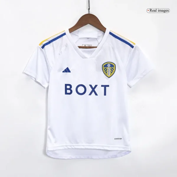 2023/24 Kids Leeds United Home Kit Jersey+Shorts - Image 3