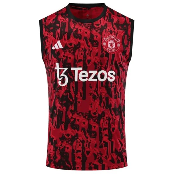 2023/24 Manchester United Pre-Match Vest Jersey Red