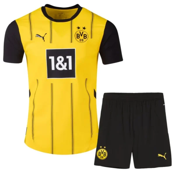 24-25 Borussia Dortmund Home Kids Kit Jersey+Shorts