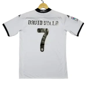 2009/10 Valencia VICENTE #14 DAVID VILLA #7 Retro Jersey Home 2009/10