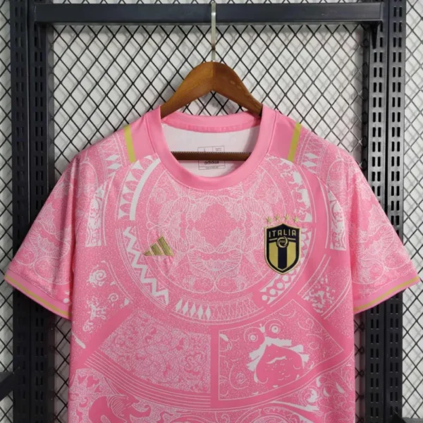 2024 Italy Special Edition Home Jersey Pink - Image 4