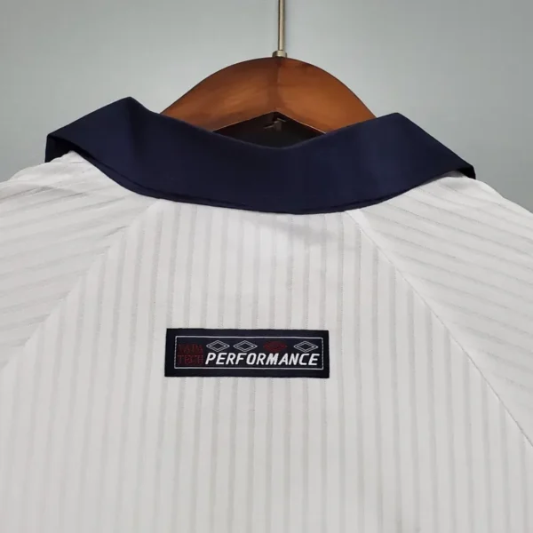 1998 England World Cup Home Retro Jersey Long Sleeve #7 BACKHAM #20 OWEN - Image 6