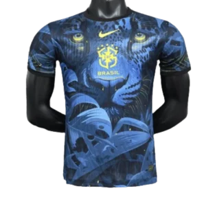 Brazil Nation 24/25 Panther Eyes Player Special Edition Blue Football Jersey