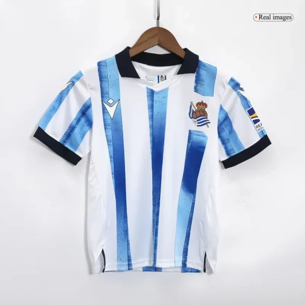 2023/24 Kids Real Sociedad Home Kit Jersey+Shorts - Image 4