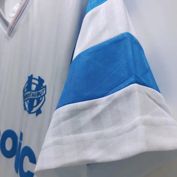 1990 Marseille Retro Jersey Home - Image 8