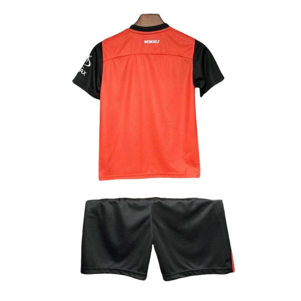 24-25 Bayer 04 Leverkusen Kids Kit Home Soccer Jersey - Image 2