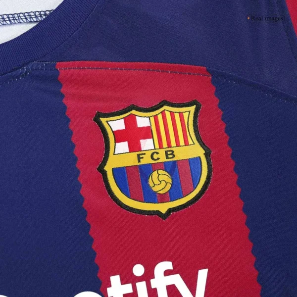 Barcelona Home Kit Jersey+Shorts 2023/24 - Image 5