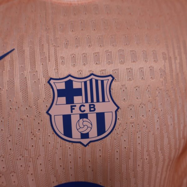2025/26 Barcelona Players' Special Orange Football Shirt - Image 3