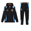 Argentina Nation 2024-25 Hooded Black Training Tracksuit Kits