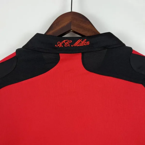2007/08 AC Milan Retro Jersey Home Long Sleeve - Image 7