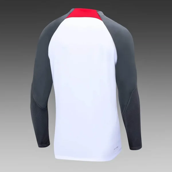 Liverpool Half-Pull Training Suit White Jersey 2023/2024 - Image 4